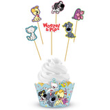 Folat Woezel and Pip Cupcake Decoration Set | 6 pieces Folat Woezel and Pip Cupcake Decoration Set | 6 pieces