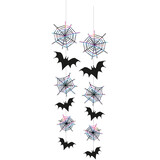 Folat Bat-Spider Web Hanging Deco | 2 pieces Folat Bat-Spider Web Hanging Deco | 2 pieces