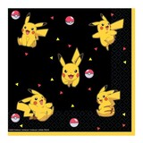 Amscan Pokemon Pikachu napkins 33x33cm | 16 pieces