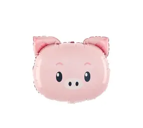 Tuf-Tuf Ballon en aluminium de cochon | 56x52cm Tuf-Tuf Ballon en aluminium de cochon | 56x52cm