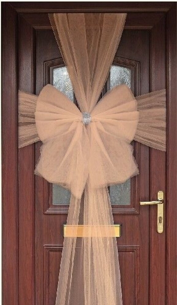 Oaktree Door bow Rose Gold Tulle | Per Unit