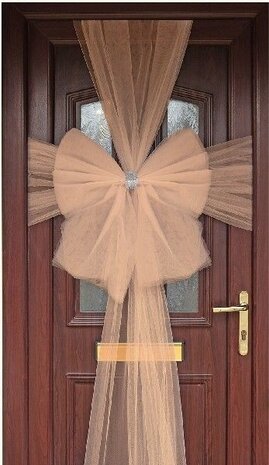 Oaktree Door bow Rose Gold Tulle | Per Unit