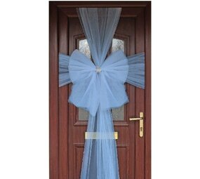 Oaktree Door Bow Light Blue Tulle | Per Unit Oaktree Door Bow Light Blue Tulle | Per Unit