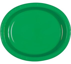 Unique Party Groene Schalen Emerald 30x25cm | 8 stuks
