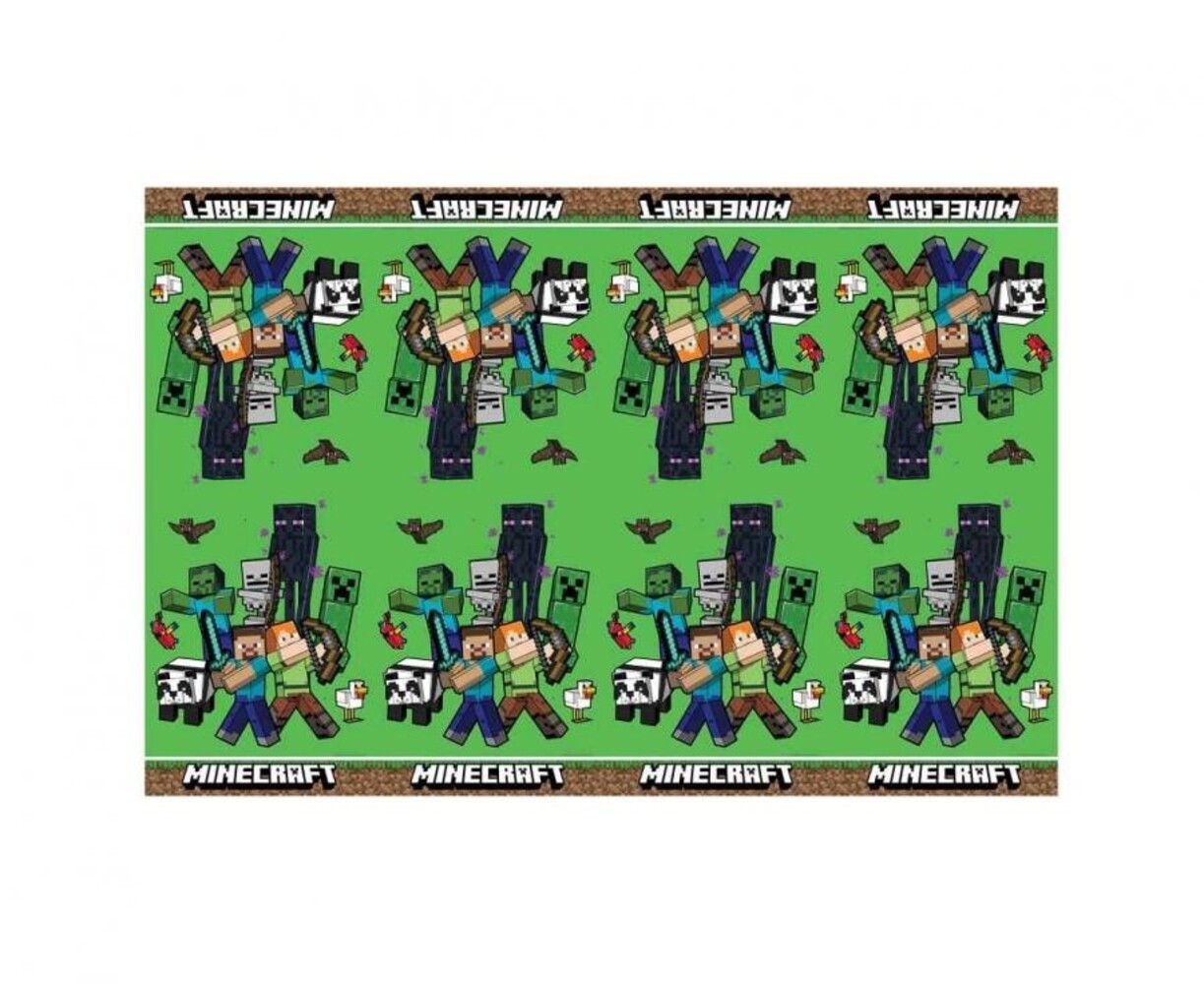 Procos Party Tafelkleed Minecraft 120x180cm | per stuk