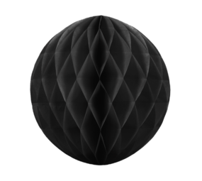 Ballon de nid d'abeille noir 30cm | par unité Ballon de nid d'abeille noir 30cm | par unité