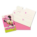 Procos Party Invitation Minnie Mouse Pink-Lime 6 pieces Procos Party Invitation Minnie Mouse Pink-Lime 6 pieces