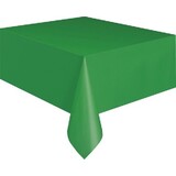 Unique Party Tablecloth Festive Green Plastic | 137x274cm Unique Party Tablecloth Festive Green Plastic | 137x274cm