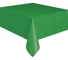 Unique Party Nappe en plastique vert festif | 137x274cm Unique Party Nappe en plastique vert festif | 137x274cm