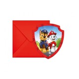 Procos Party Paw Patrol Uitnodigingen | 6 Stuks