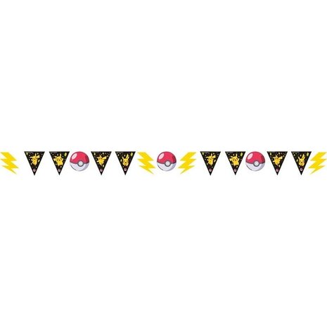 Amscan Pokemon Pikachu Bunting 3.3 m | per Unit