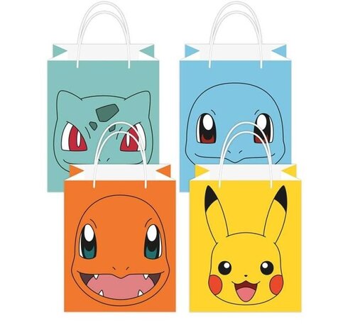 Amscan Sacs à distribuer Pokémon Pikachu | 8 pièces