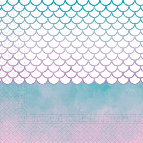 Procos Party Elegant Mermaid Napkins 33x33cm | 20 pcs.