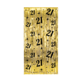 Paper Dreams Door curtain 21 Years Gold-Black Classy 100x200cm | per Unit Paper Dreams Door curtain 21 Years Gold-Black Classy 100x200cm | per Unit