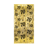 Paper Dreams Door curtain 70 Years Gold-Black Classy 100x200cm | per Unit