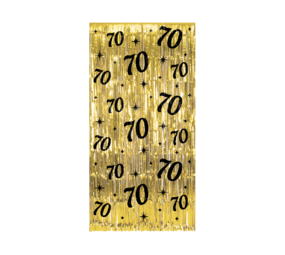 Paper Dreams Tür vorhang 70 Jahre Gold-Schwarz Classy 100x200cm | pro Einheit Paper Dreams Tür vorhang 70 Jahre Gold-Schwarz Classy 100x200cm | pro Einheit