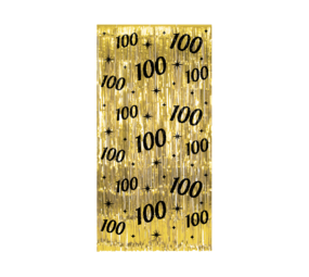 Paper Dreams Tür vorhang 100 Jahre Gold-Schwarz Classy 100x200cm | pro Einheit Paper Dreams Tür vorhang 100 Jahre Gold-Schwarz Classy 100x200cm | pro Einheit