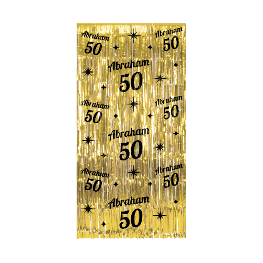 Paper Dreams Door curtain 50 Years Abraham Gold-Black Classy 100x200cm | per Unit Paper Dreams Door curtain 50 Years Abraham Gold-Black Classy 100x200cm | per Unit