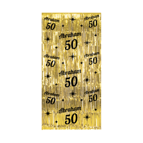 Paper Dreams Door curtain 50 Years Abraham Gold-Black Classy 100x200cm | per Unit Paper Dreams Door curtain 50 Years Abraham Gold-Black Classy 100x200cm | per Unit