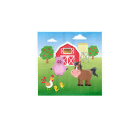 Paper Dreams Boerderij Dieren Servetten | 16 stuks