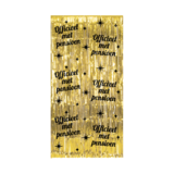 Paper Dreams Door curtain Officieel Met Pensioen Gold-Black Classy 100x200cm | per Unit Paper Dreams Door curtain Officieel Met Pensioen Gold-Black Classy 100x200cm | per Unit