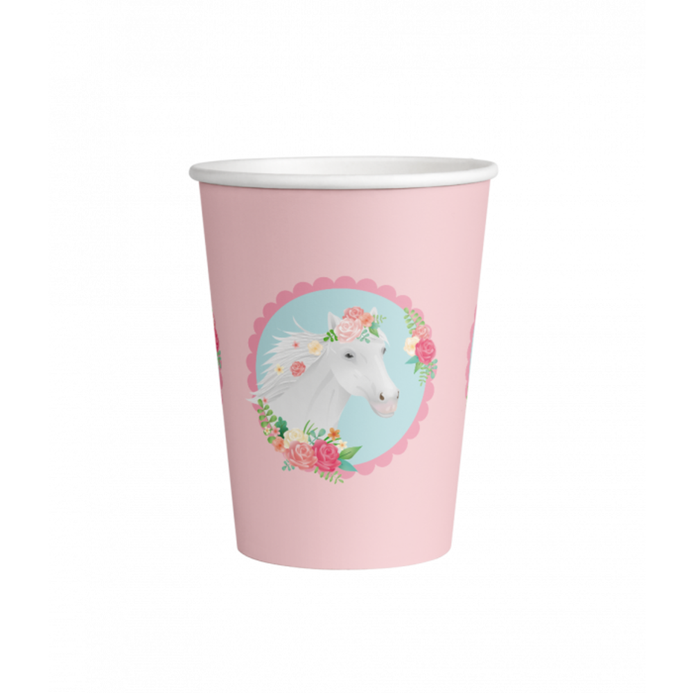 Paper Dreams Sweet Horses Cups | 8 Stück