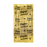 Paper Dreams Deurgordijn Happy Birthday Goud-Zwart Classy 100x200cm | per stuk Paper Dreams Deurgordijn Happy Birthday Goud-Zwart Classy 100x200cm | per stuk