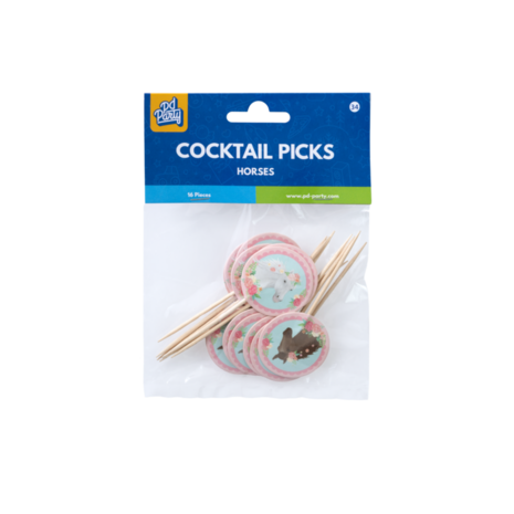 Paper Dreams Piquants de cocktail Sweet Horses | 16 pièces Paper Dreams Piquants de cocktail Sweet Horses | 16 pièces