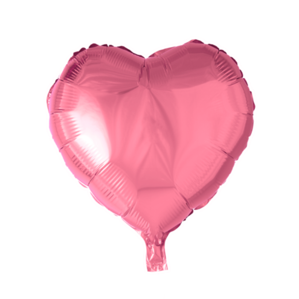 Tuf-Tuf Ballon hélium rose en forme de coeur | 46cm
