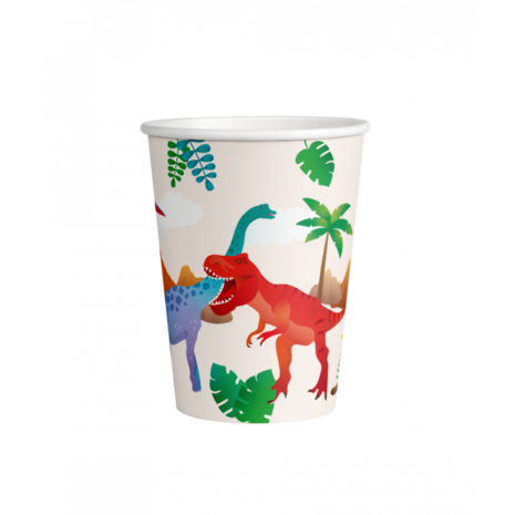 Paper Dreams Dino World  Cups 250ml | 8 Stück