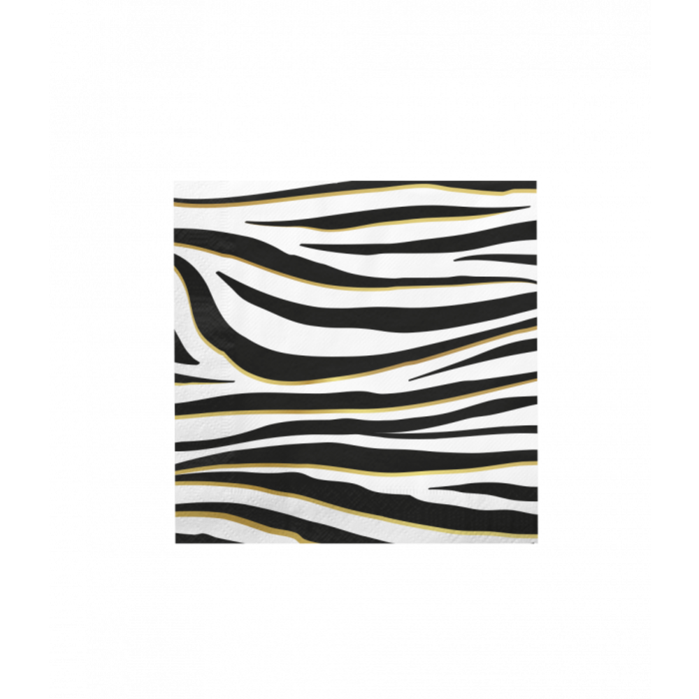 Paper Dreams Zebra -Druck Servietten 33x33cm | 16 Stück