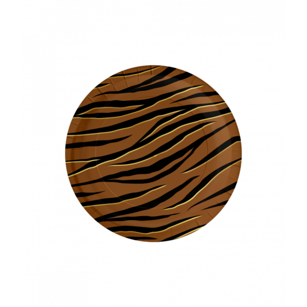 Paper Dreams Tiger -Druck Teller  23cm| 8 Stück