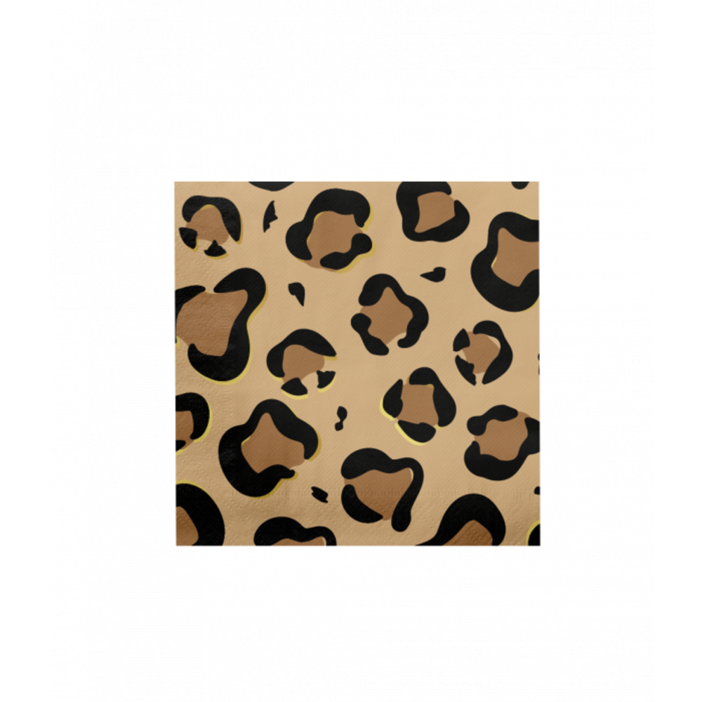 Paper Dreams Leopard -Druck Servietten 33x33cm | 16 Stück Paper Dreams Leopard -Druck Servietten 33x33cm | 16 Stück