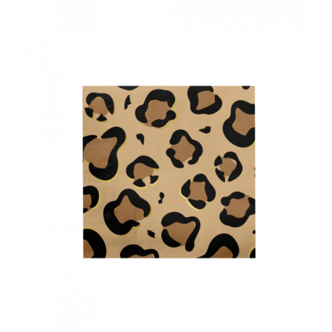 Paper Dreams Leopard Print Napkins 33x33cm | 16 pieces Paper Dreams Leopard Print Napkins 33x33cm | 16 pieces