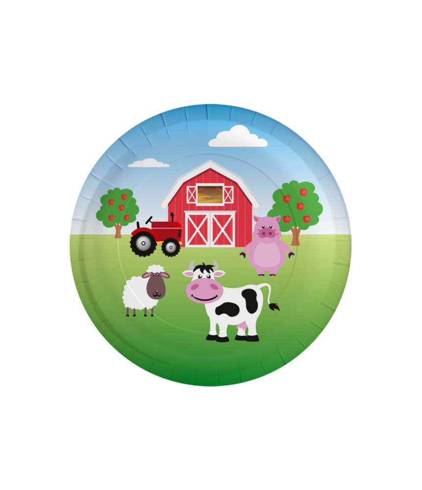 Paper Dreams Farmyard Plates 23cm | 8 pieces