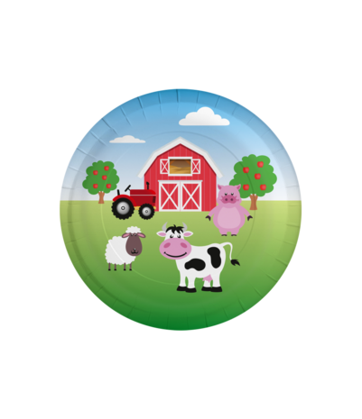 Paper Dreams Farmyard Plates 23cm | 8 pieces