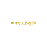 Paper Dreams It's A Boy Gouden Letterslinger | 2,5 meter Paper Dreams It's A Boy Gouden Letterslinger | 2,5 meter