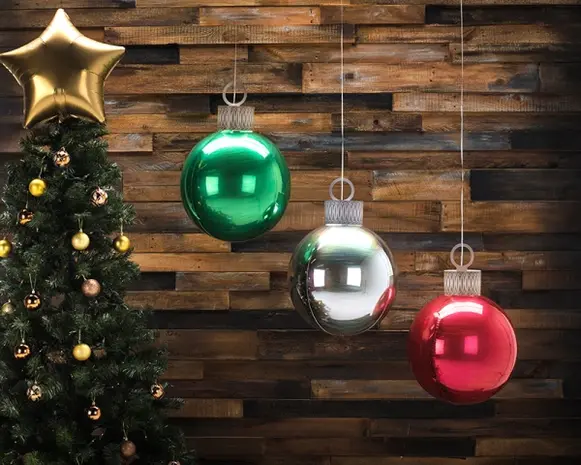 Anagram Kerstbal Folieballon Rood | 50cm Anagram Kerstbal Folieballon Rood | 50cm