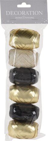 Tuf-Tuf Verpackungsband schwarz/gold | 6er Set Tuf-Tuf Verpackungsband schwarz/gold | 6er Set