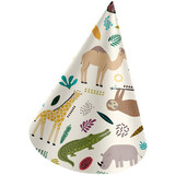 Folat Zoo Party Party hats  | 6 pieces Folat Zoo Party Party hats  | 6 pieces