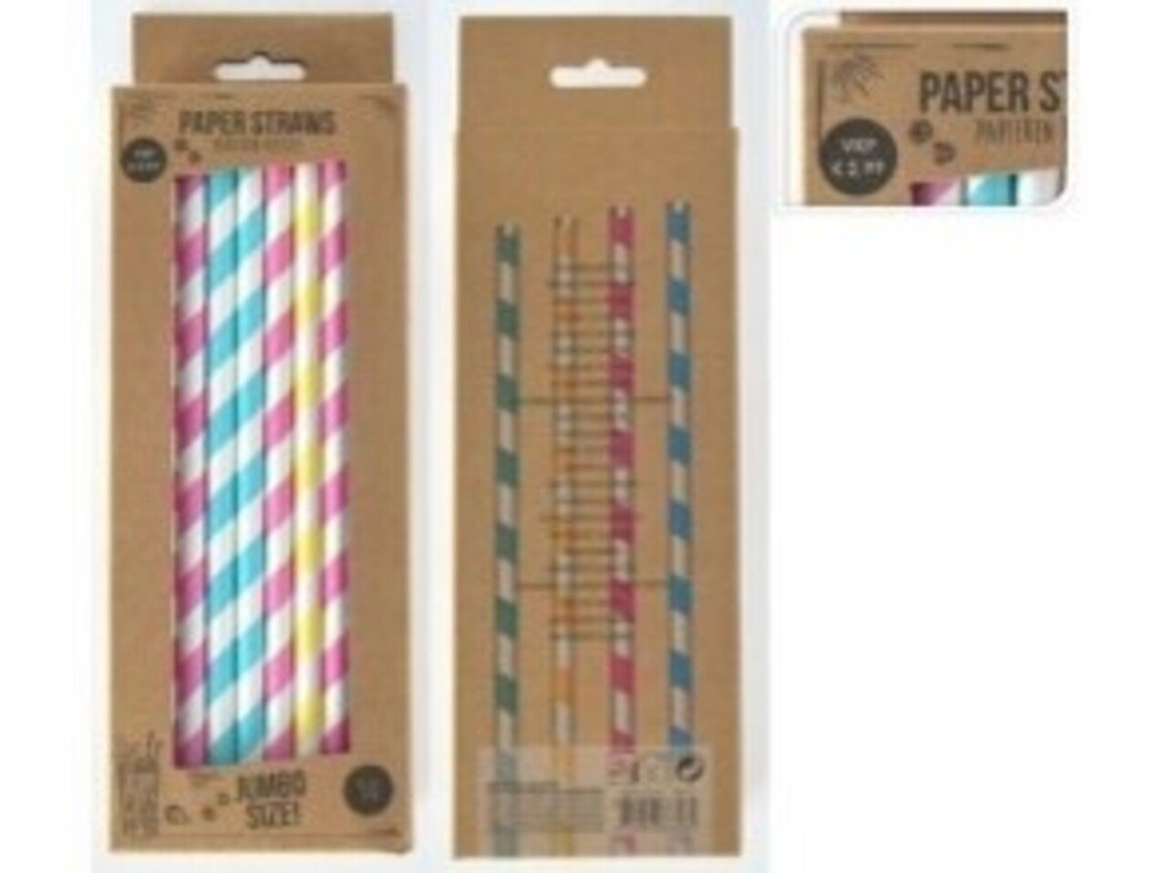 Tuf-Tuf Papierstrohhalme XL | 50 Stück