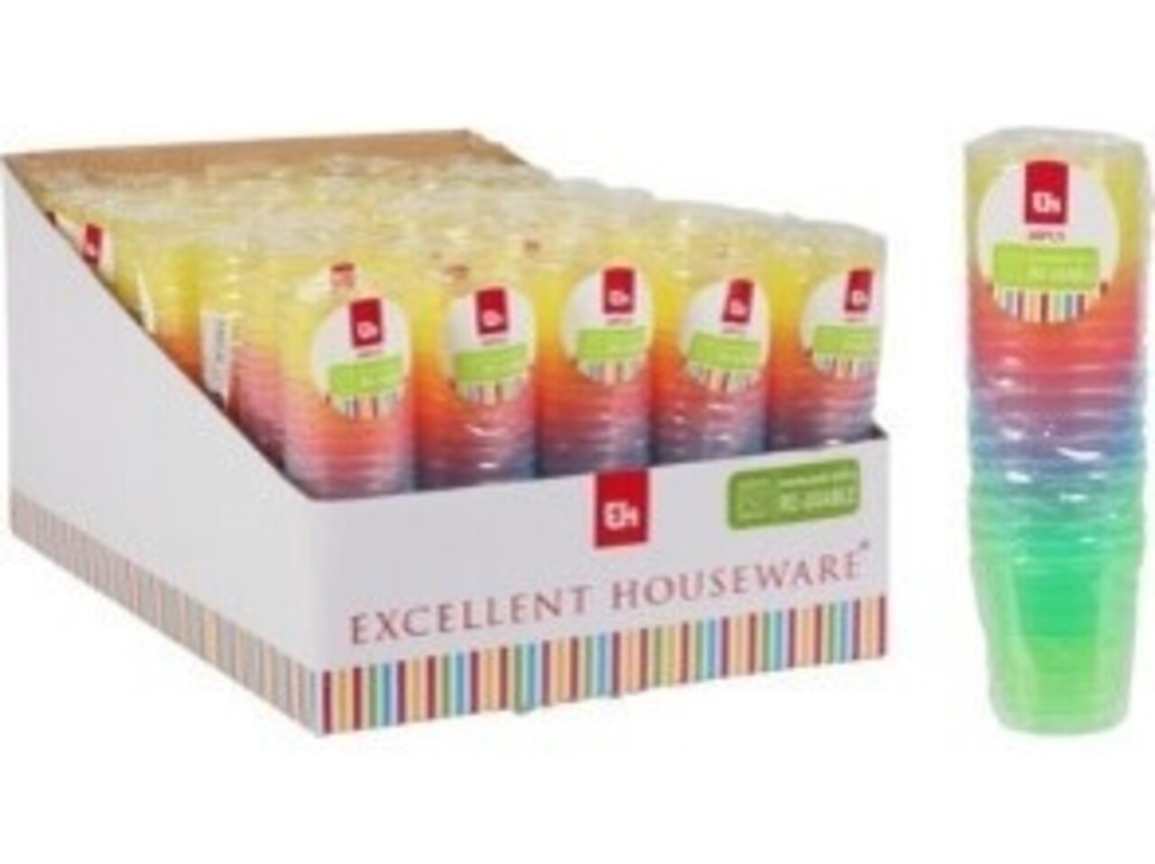 Tuf-Tuf Coloured shot glasses | 20 pieces