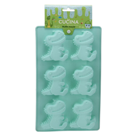 Muffinvorm Dinosaurus Silicone | 26x16x3cm