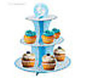 Tuf-Tuf Blauwe Cupcake Standaard Babyshower | per stuk Tuf-Tuf Blauwe Cupcake Standaard Babyshower | per stuk