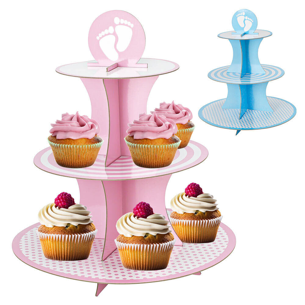 Tuf-Tuf Rosa Cupcake-Ständer Baby-Party | pro Stück
