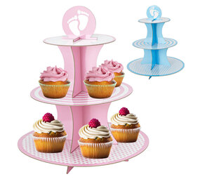 Tuf-Tuf Rosa Cupcake-Ständer Baby-Party | pro Stück Tuf-Tuf Rosa Cupcake-Ständer Baby-Party | pro Stück