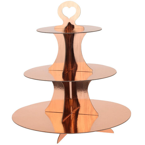 Tuf-Tuf Rosé Goud Cupcake Standaard | per stuk