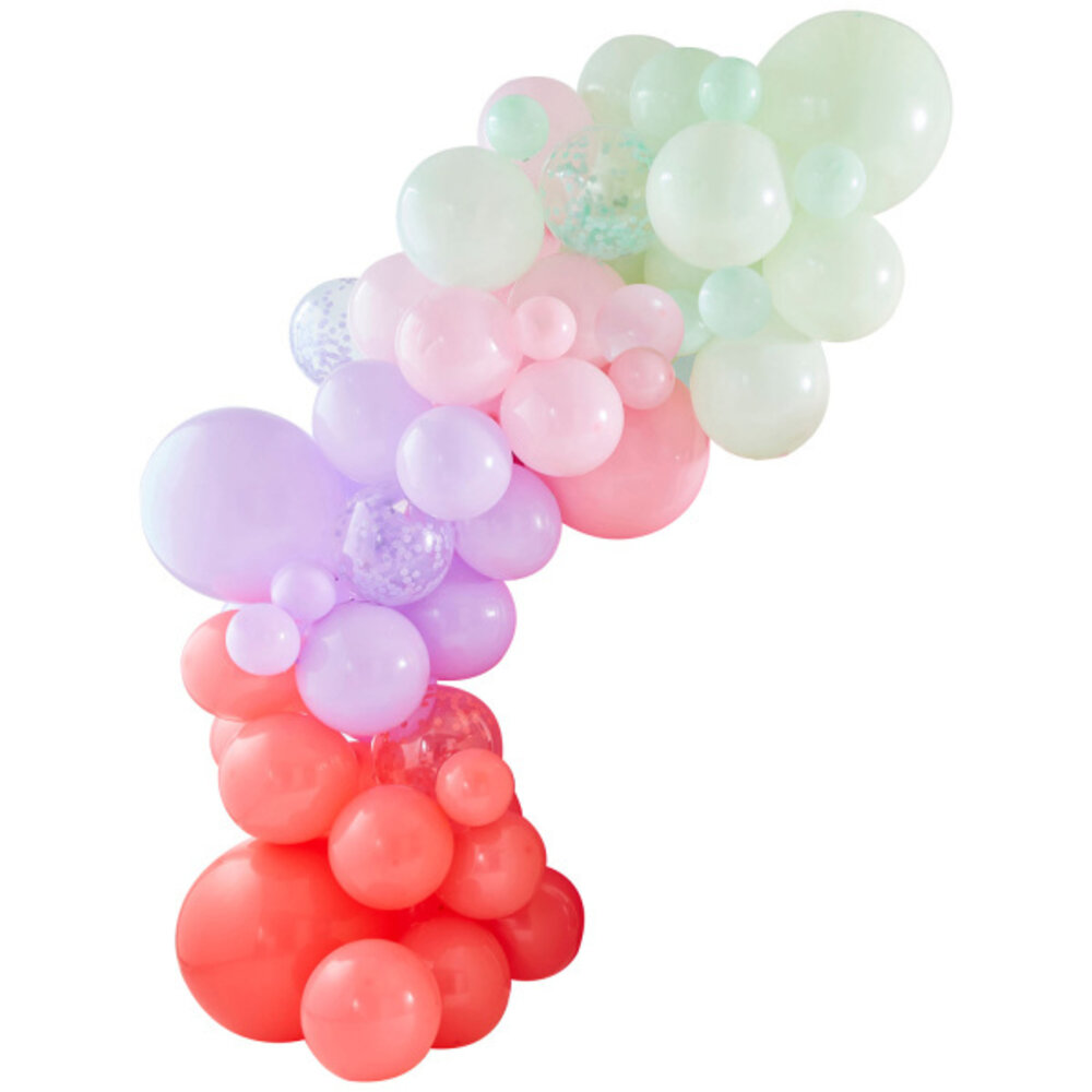 Ginger Ray Ballonnenboog Kit Pastel Kleuren | 75 ballonnen