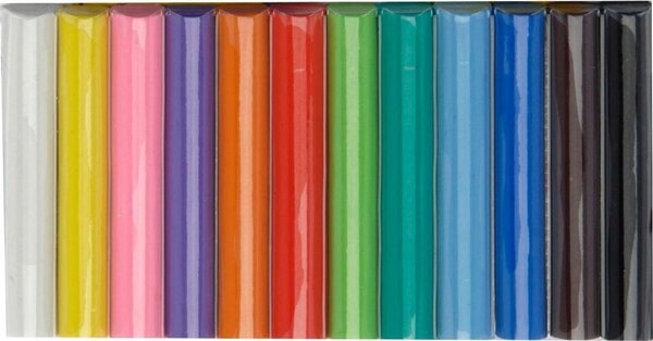 Boetseer Klei Set | 12 gekleurde staven Boetseer Klei Set | 12 gekleurde staven