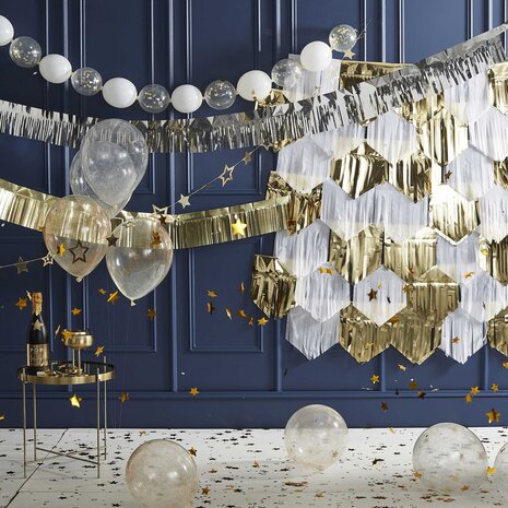 Ginger Ray Photo Backdrop Gold/White DIY | per Unit